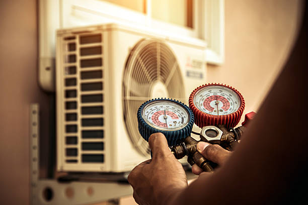 Professional Heat Pump Repair technician working in Avon, PA